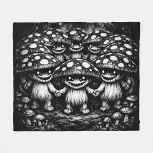 Couverture Polaire Peuple Champignon • Créatures de la Forêt par Bur