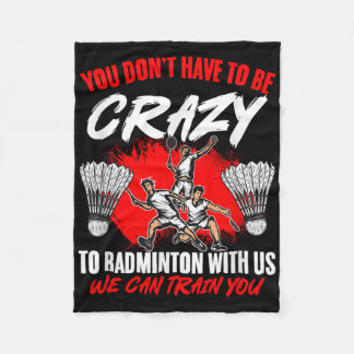 Couverture Polaire Peuvent Train Racket Navette Sport Hobby Badminton