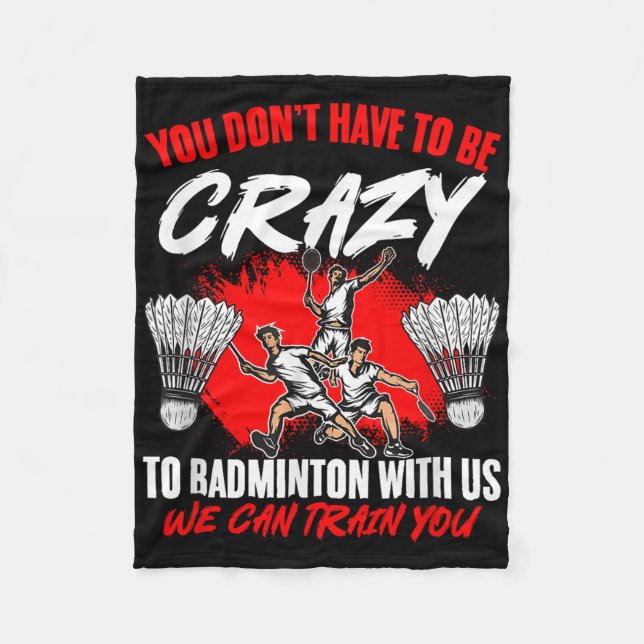 Couverture Polaire Peuvent Train Racket Navette Sport Hobby Badminton (Devant)