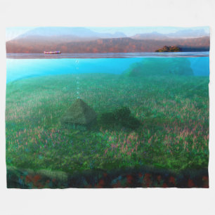 Couverture Polaire Phantastes : Le Cottage Island Fleece Blanket