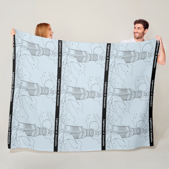 Couverture Polaire Phare d'Alexandrie Blanket (Transparent) (En situation)