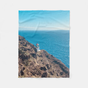 Couverture Polaire phare sur la falaise océan bleu Hawaï