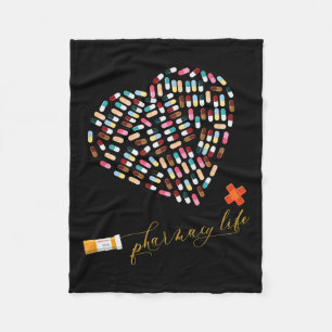 Couverture Polaire Pharmacie de la vie Heart Happy Valentine