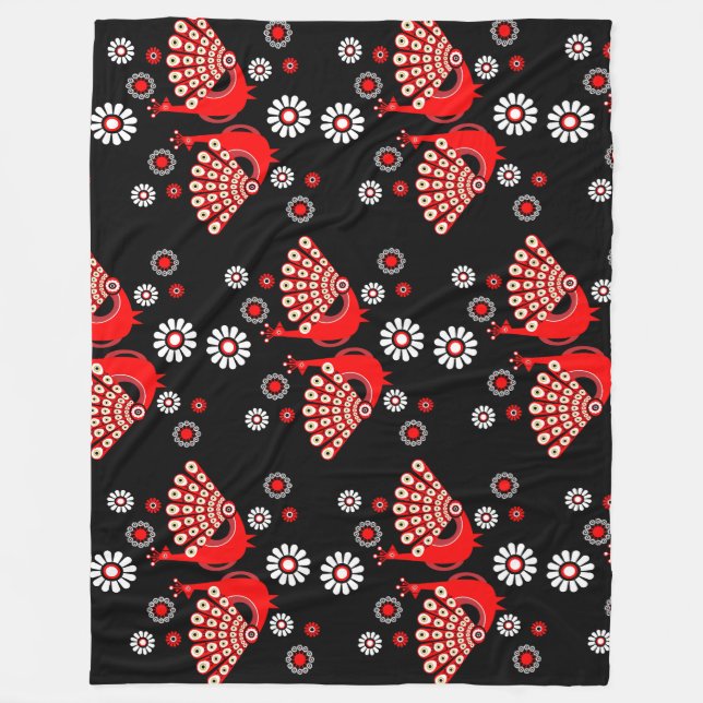 Couverture Polaire Pheasers Peacock Art (Devant)