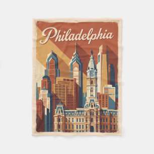 Couverture Polaire Philadelphie Pennsylvanie Voyage Rétro