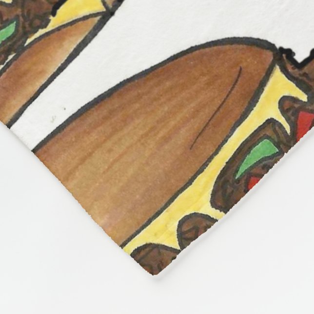 Couverture Polaire Philly PA Cheese Steak Cheesesteak Sandwich Footy (Coin)