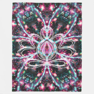 Couverture Polaire Phosphorescence Zen Lotus