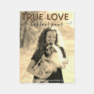 Couverture Polaire Photo Amoureux des chiens de animal de compagnie T