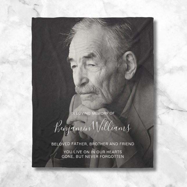 Couverture Polaire Photo commémorative personnalisée Souvenir Fleece  (Créateur téléchargé)