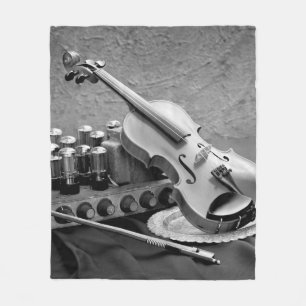 Couverture Polaire Photo d'art encore en vie sur techno musicien