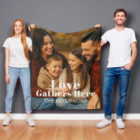 Photo de famille personnalisée Gathons d'amour ici
