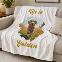 Photo de Golden Retriever La vie est dorée