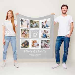Couverture Polaire Photo de l'anniversaire du Mariage Parents