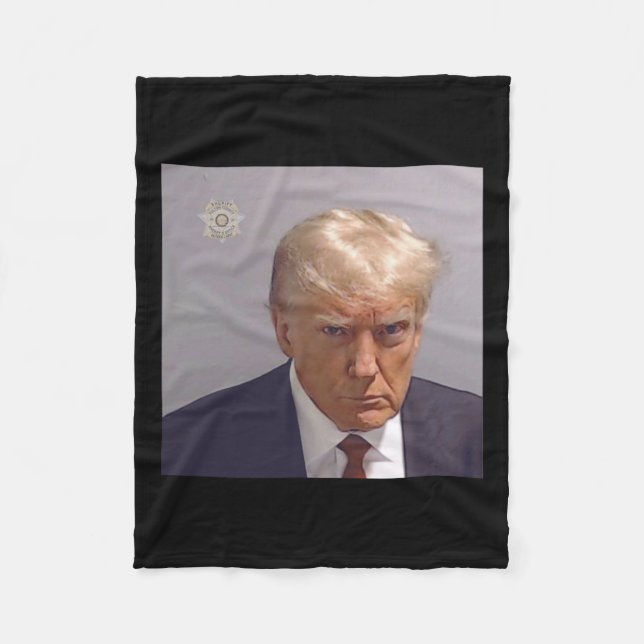 Couverture Polaire Photo De Réservation De Donald Trump (Devant)