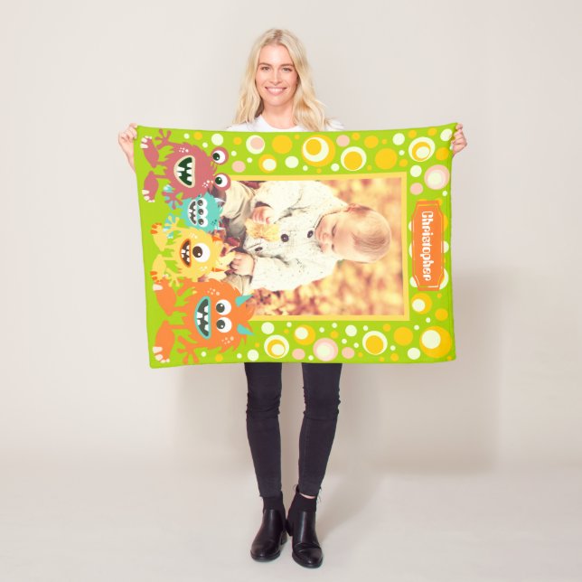 Couverture Polaire Photo enfant personnalisée mignonne (En situation)