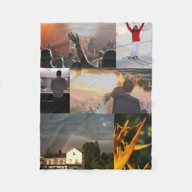 Couverture Polaire Photo faite sur commande personnalisée (Devant)