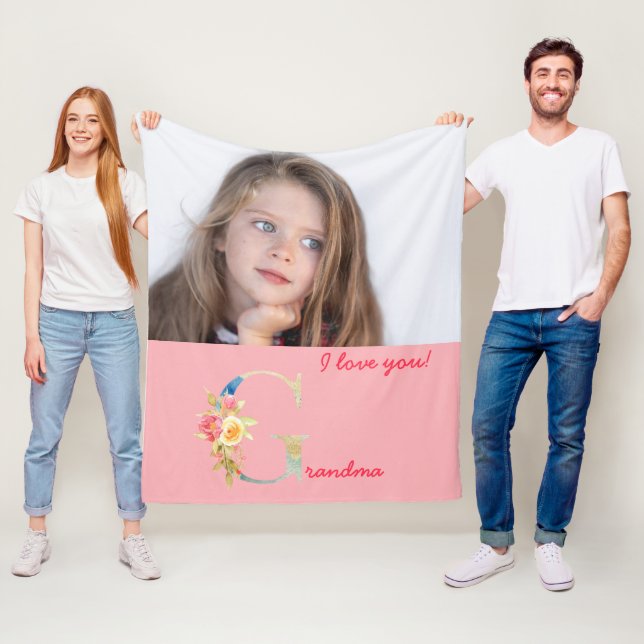 Couverture Polaire Photo Fleece Blanket For Grandma (En situation)