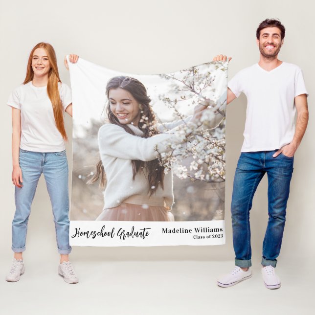 Couverture Polaire Photo Homeschool Graduation (En situation)