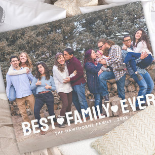 Couverture Polaire Photo moderne Elégante meilleure famille jamais