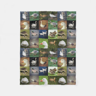 Couverture Polaire Photo Patchwork - Oiseaux