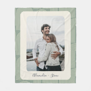 Couverture Polaire Photo personnalisée de la gamme d'arc contemporain