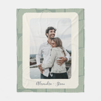 Couverture Polaire Photo personnalisée de la gamme d'arc contemporain