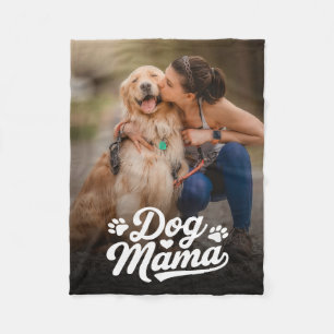 Couverture Polaire Photo personnalisée de la maman du chien
