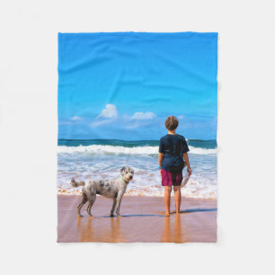Couverture Polaire Photo personnalisée Faites votre propre design -