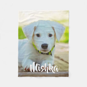 Couverture Polaire Photo personnalisée personnalisée pour animal de c