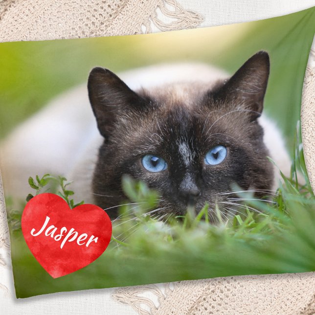 Couverture Polaire Photo pour animaux de compagnie chic moderne Amour (Créateur téléchargé)