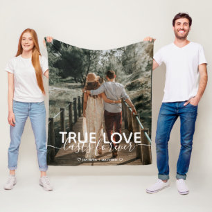 Couverture Polaire Photo True Love Couple