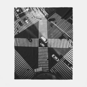 COUVERTURE POLAIRE PHOTOGRAPHIE AÉRIENNE DES VÉHICULES DANS LES RUES