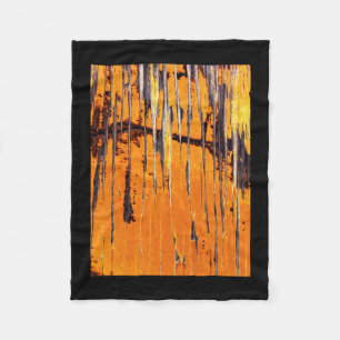 Couverture Polaire Photographie biologique Abstraite Orange Boat Hull
