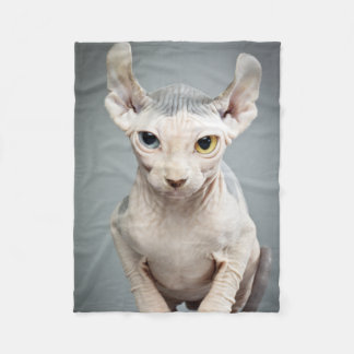 Couverture Polaire Photographie de chat de sphinx d'Elf