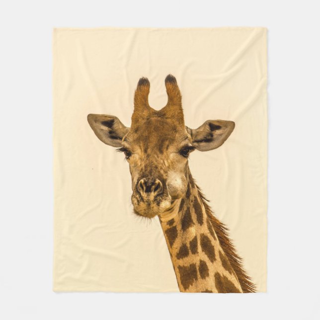COUVERTURE POLAIRE PHOTOGRAPHIE SÉLECTIVE DE GIRAFFE (Devant)
