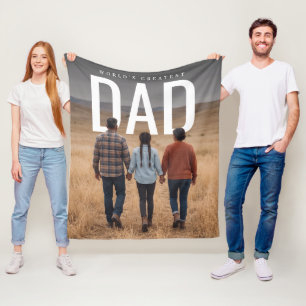 Couverture Polaire PhotoPop Le Meilleur Papa du Monde