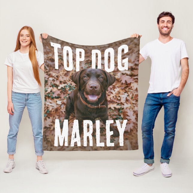 Couverture Polaire PhotoPop Meilleur Chien (En situation)