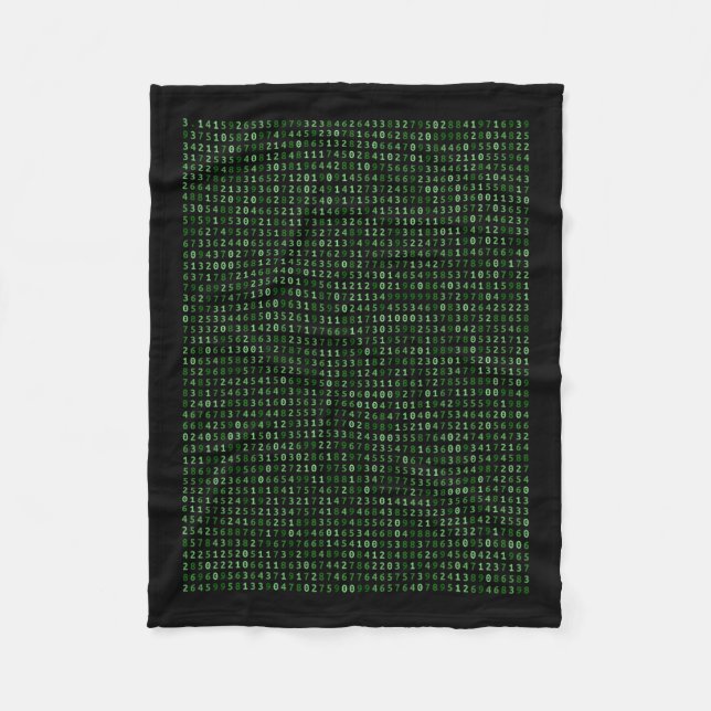 Couverture Polaire Pi 2025 Chiffres Matrice Conception Cool Pour Math (Devant)