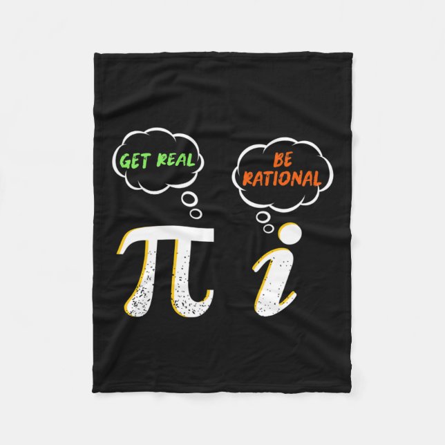 Couverture Polaire Pi Be Rational Get Real - Enseignant Math - Math H (Devant)