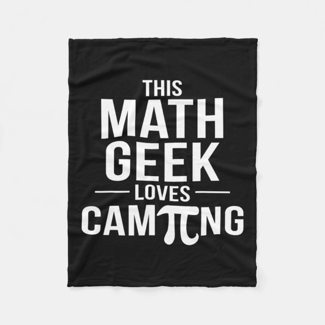 Couverture Polaire Pi Day Camping Tee Math Geek Teacher Math Club Cam (Devant)