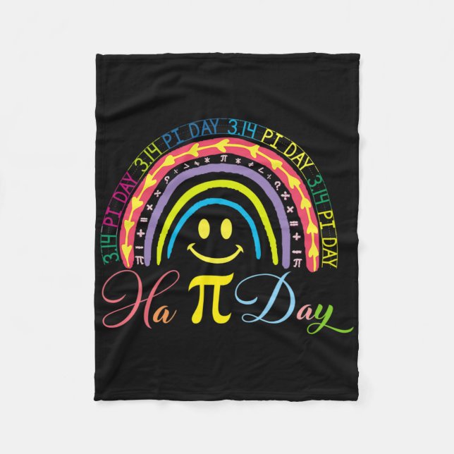 Couverture Polaire Pi Day Math Number Rainbow Happy Pi Day Fun Smile (Devant)