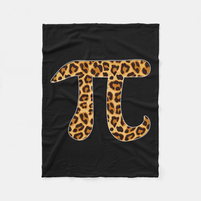 Couverture Polaire Pi Empreinte de léopard Peau Cheetah Pi Jour Math  (Devant)