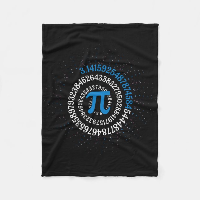 Couverture Polaire Pi Jour Math Geek Nerd 3.1415 Numéro Irrationnel P (Devant)