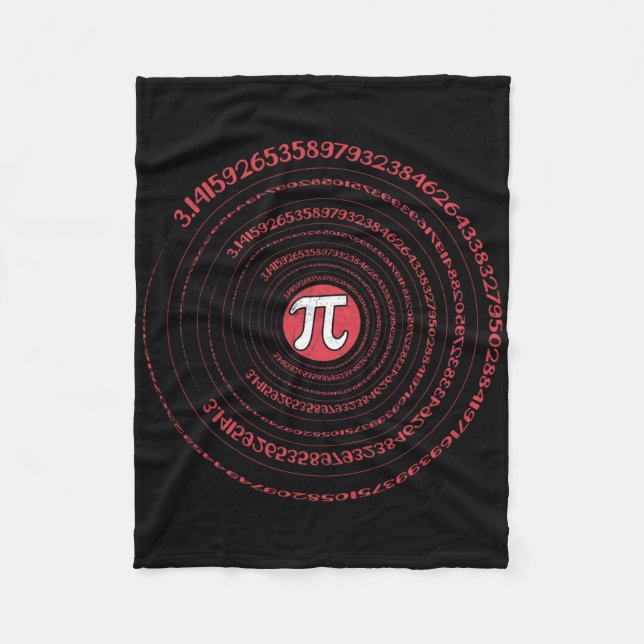 Couverture Polaire Pi Jour Math Geek Nerd 3.1415 Numéro Irrationnel P (Devant)