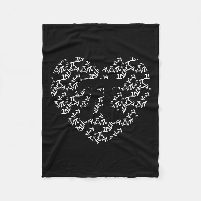 Couverture Polaire Pi Math Enseignant Pi Coeur Forme Pi Jour (Devant)