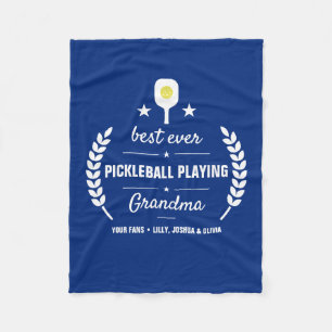 Couverture Polaire Pickleball jouant la meilleure coutume de
