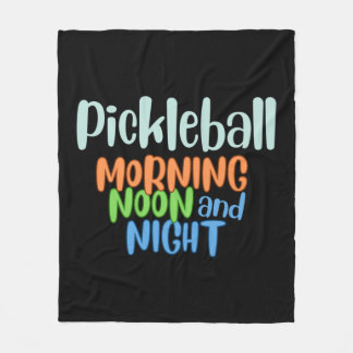 Couverture Polaire Pickleball matin midi et nuit
