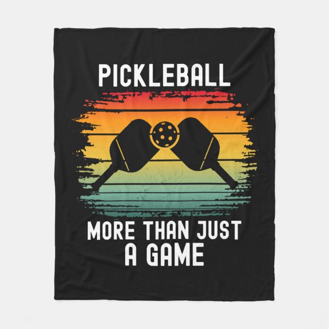 Couverture Polaire Pickleball Plus Qu'Un Jeu (Devant)