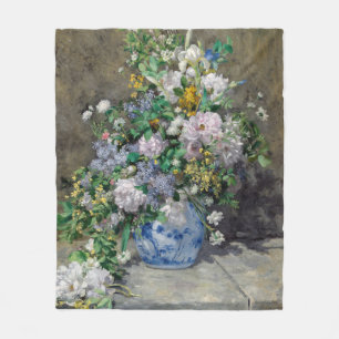 Couverture Polaire Pierre-Auguste Renoir - Bouquet de printemps