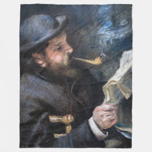 Couverture Polaire Pierre-Auguste Renoir - Claude Monet lisant